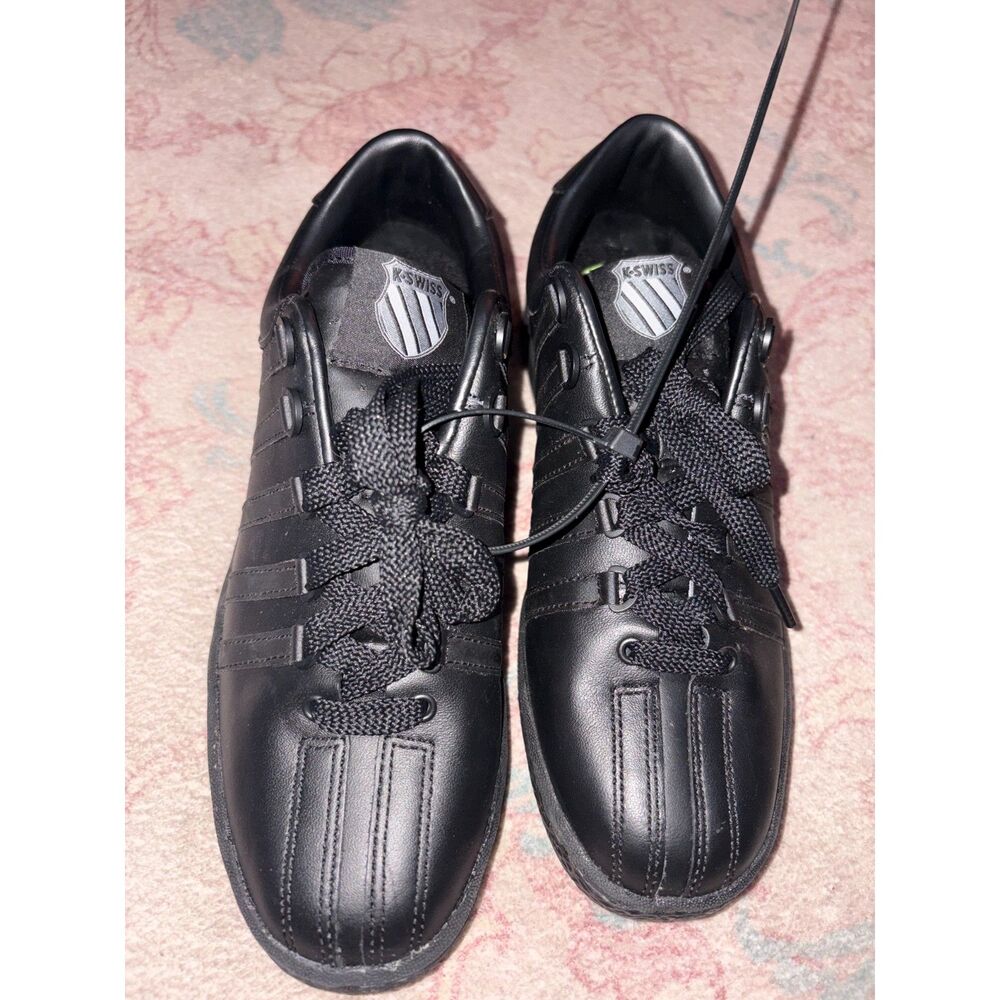 K-Swiss Classic Black Leather Sneakers